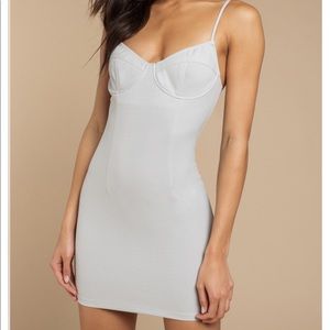 NWT TOBI PULL IT TOGETHER GREY BODYCON DRESS